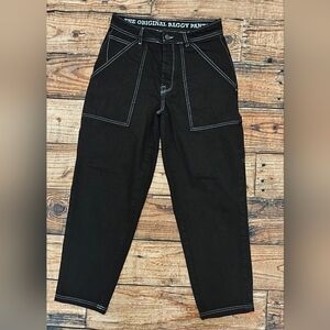 HOMEBOY X-TRA Work Fabric Black Denim-Hose Baggy-Jeans Loose-Fit Size 30x27